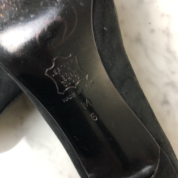 YSL black suede heels size 6 - Picture 6 of 9